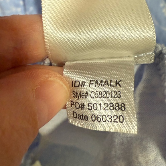 Eileen West Blue Floral Long Sleeve Nightgown Size Medium Feminine Trad Wife - Picture 8 of 8